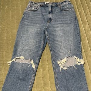 Abercrombie & Fitch The Ankle Straight Ultra High Rise Love Curve